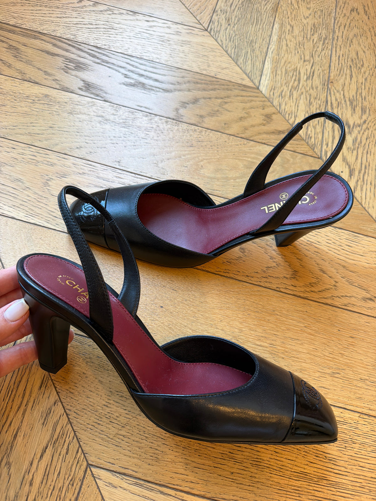 Chanel Sling back, 39