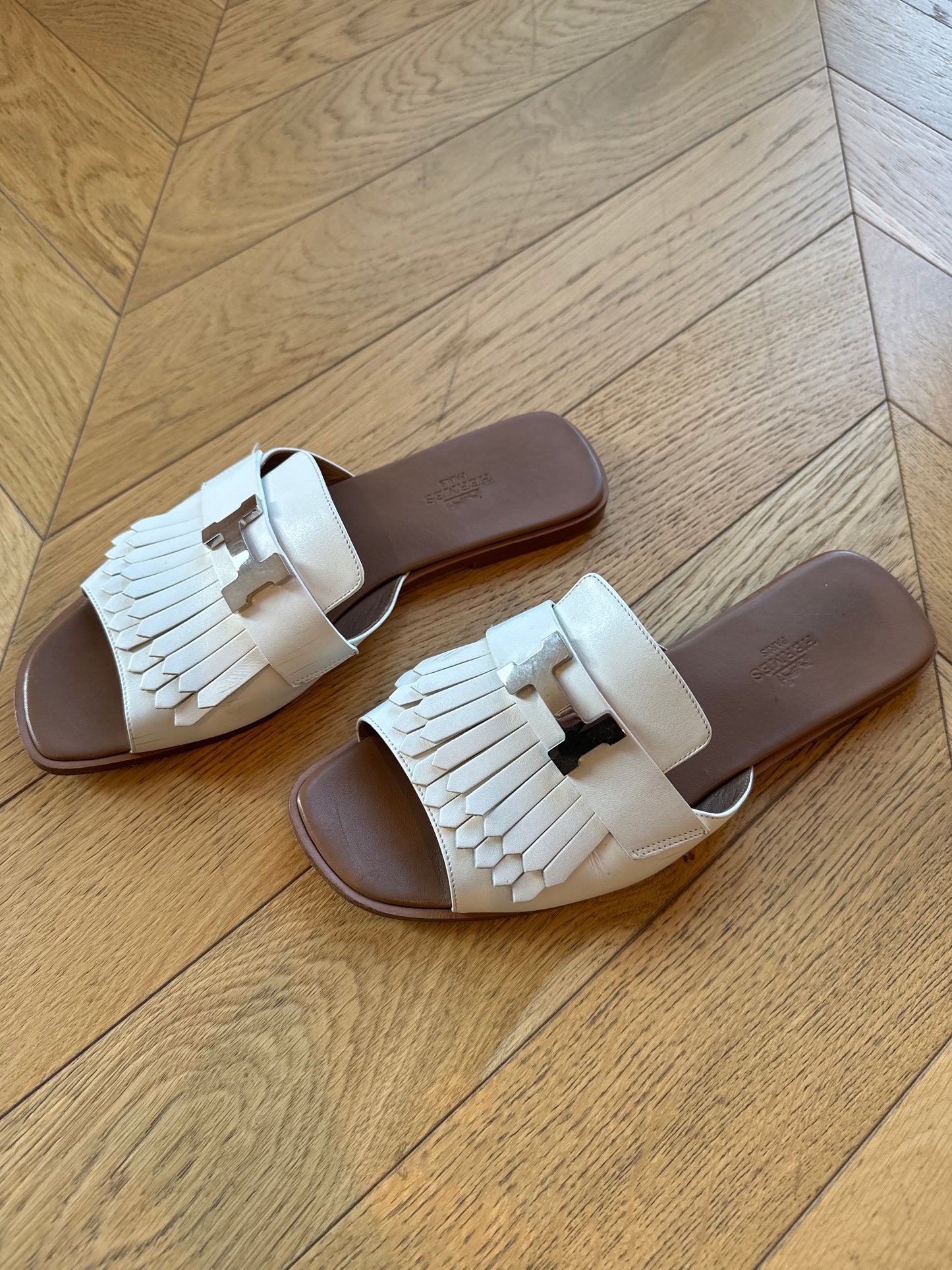Hermes sandals 38 1/2