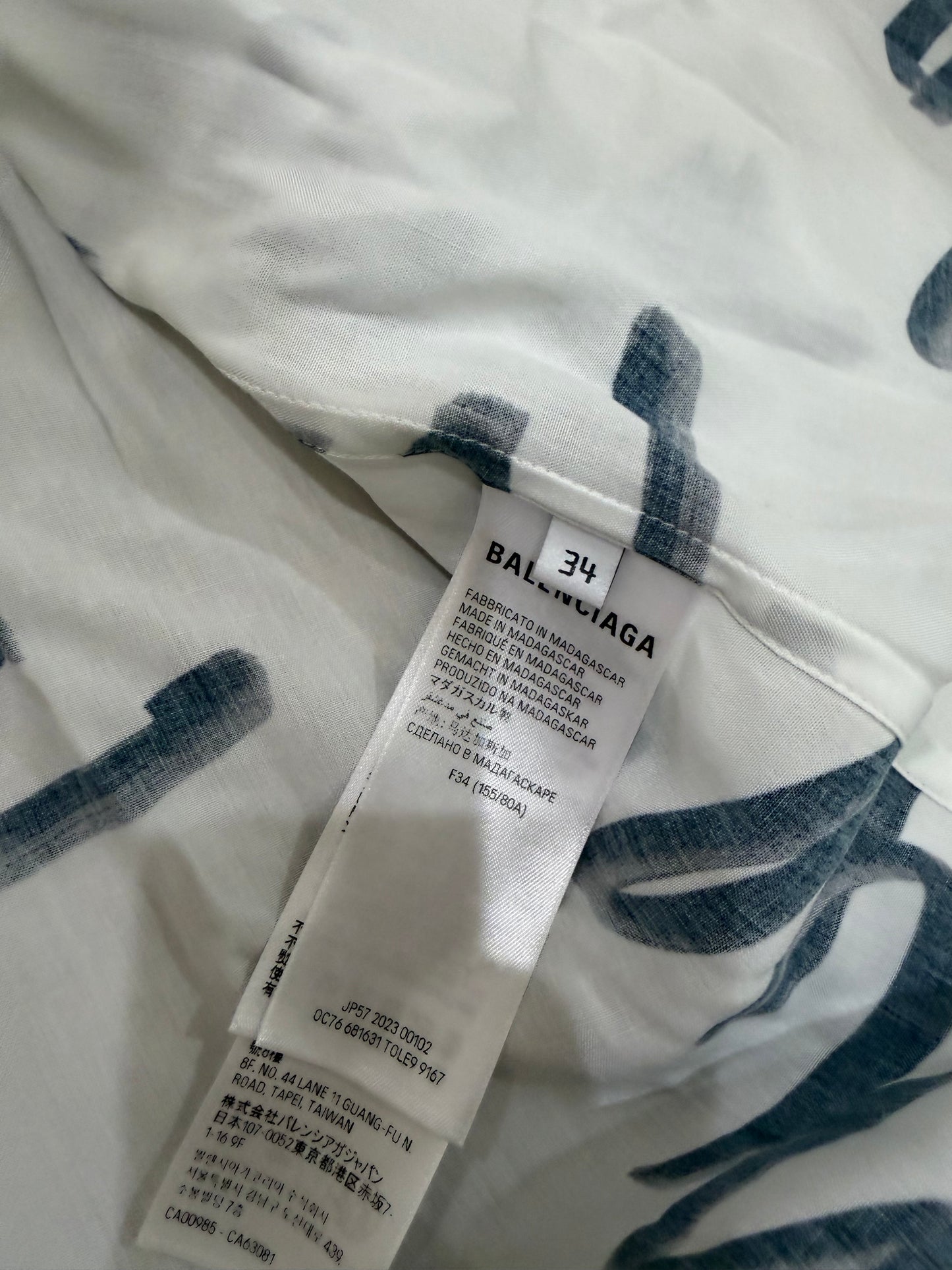 Balenciaga button down, 34