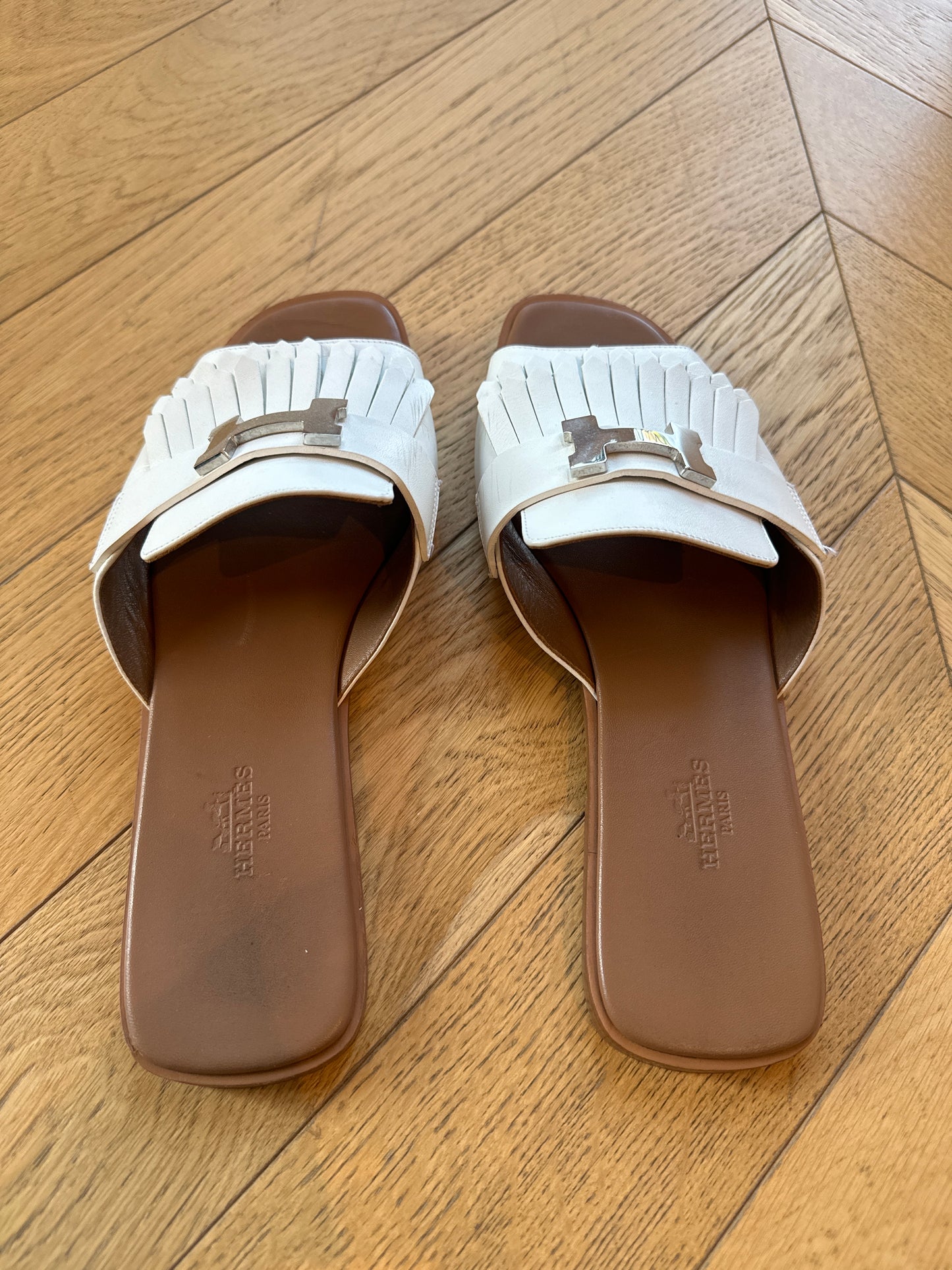 Hermes sandals 38 1/2