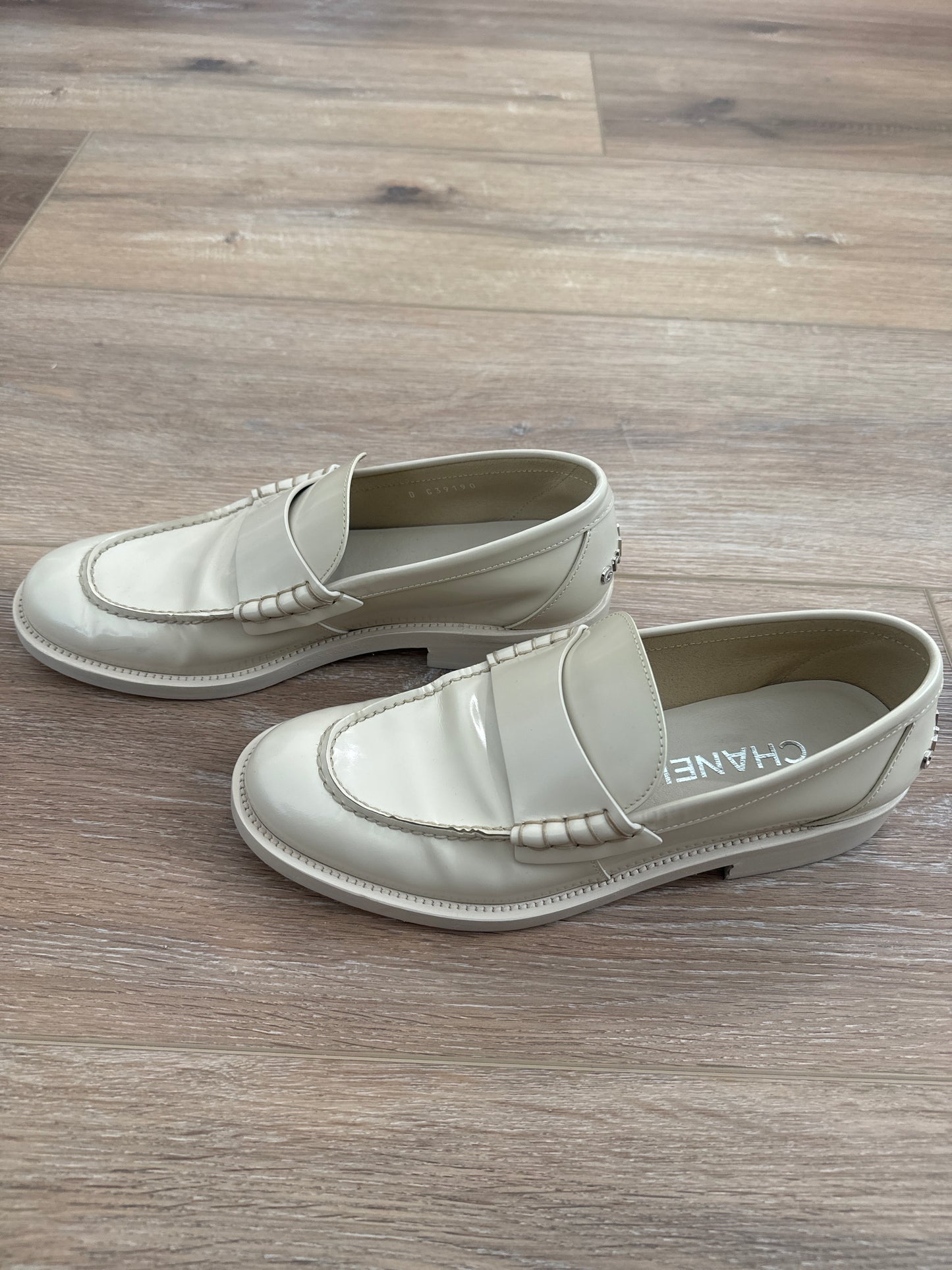 Chanel loafers. 38