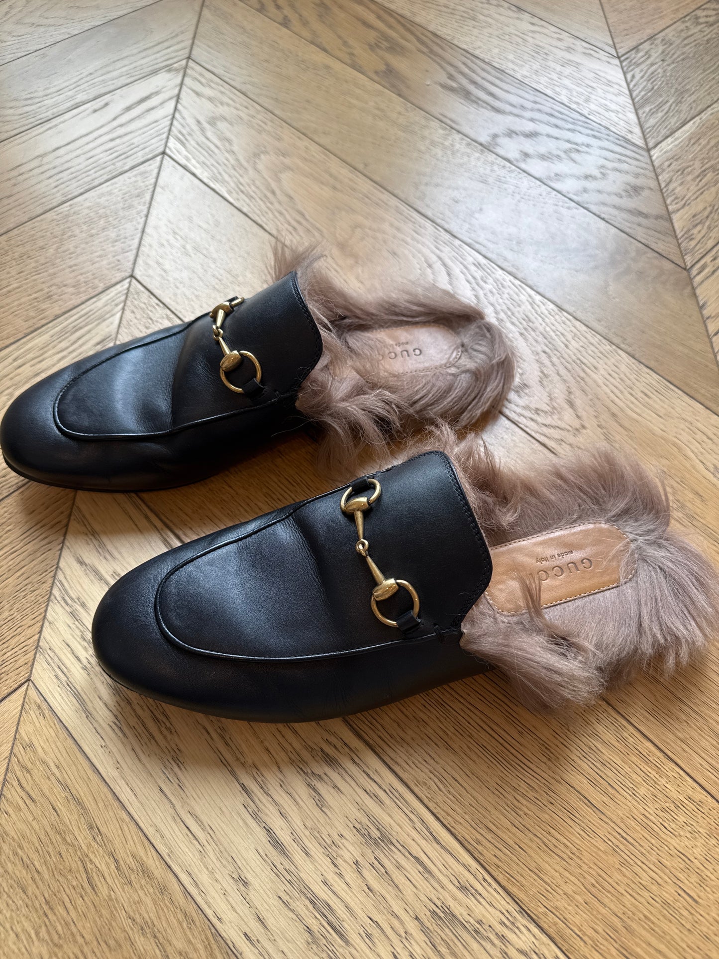Gucci mules, 38.5