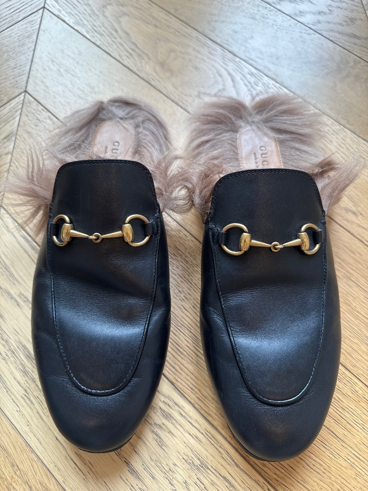 Gucci mules, 38.5