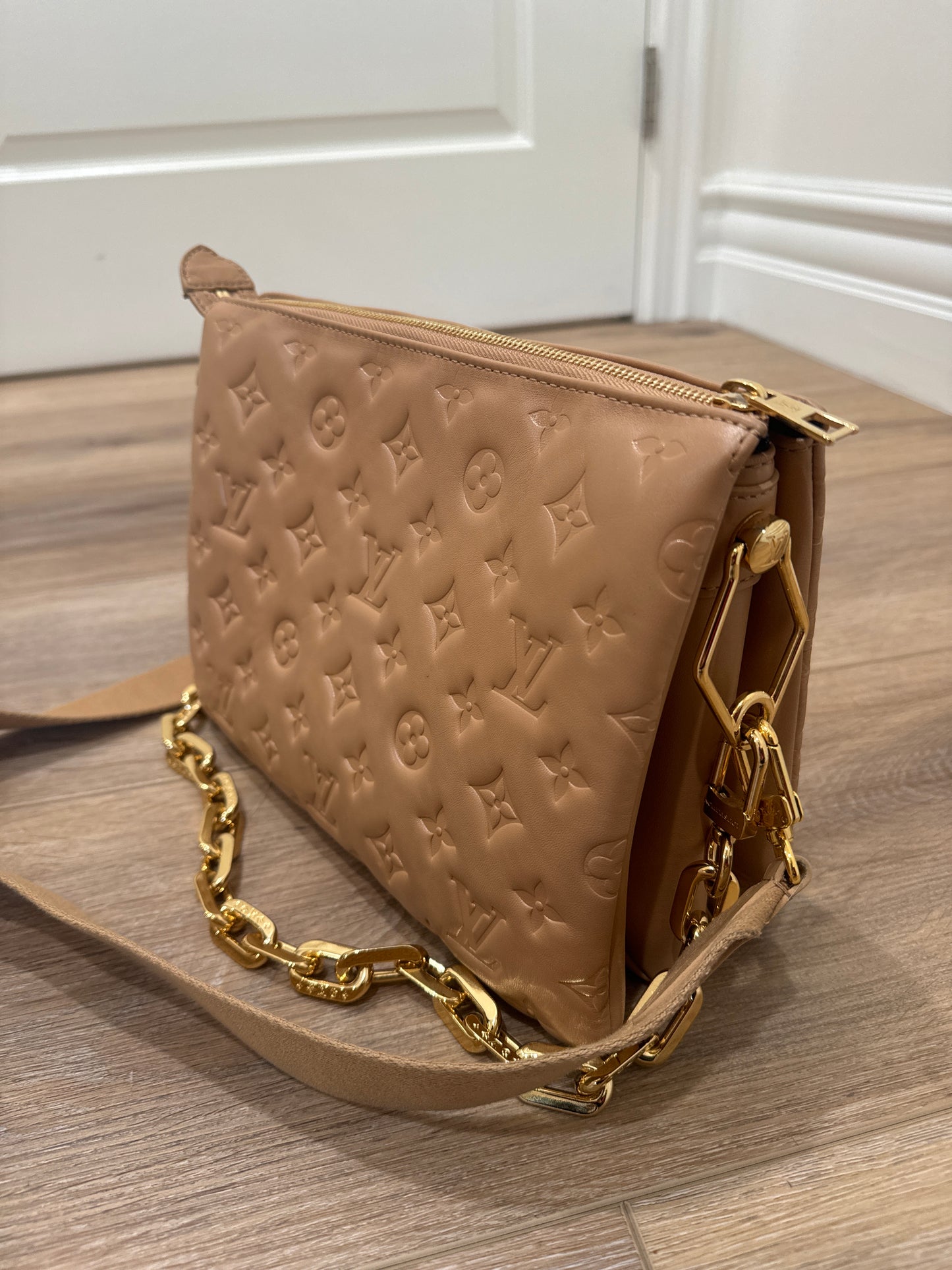 LV Coussin PM in camel