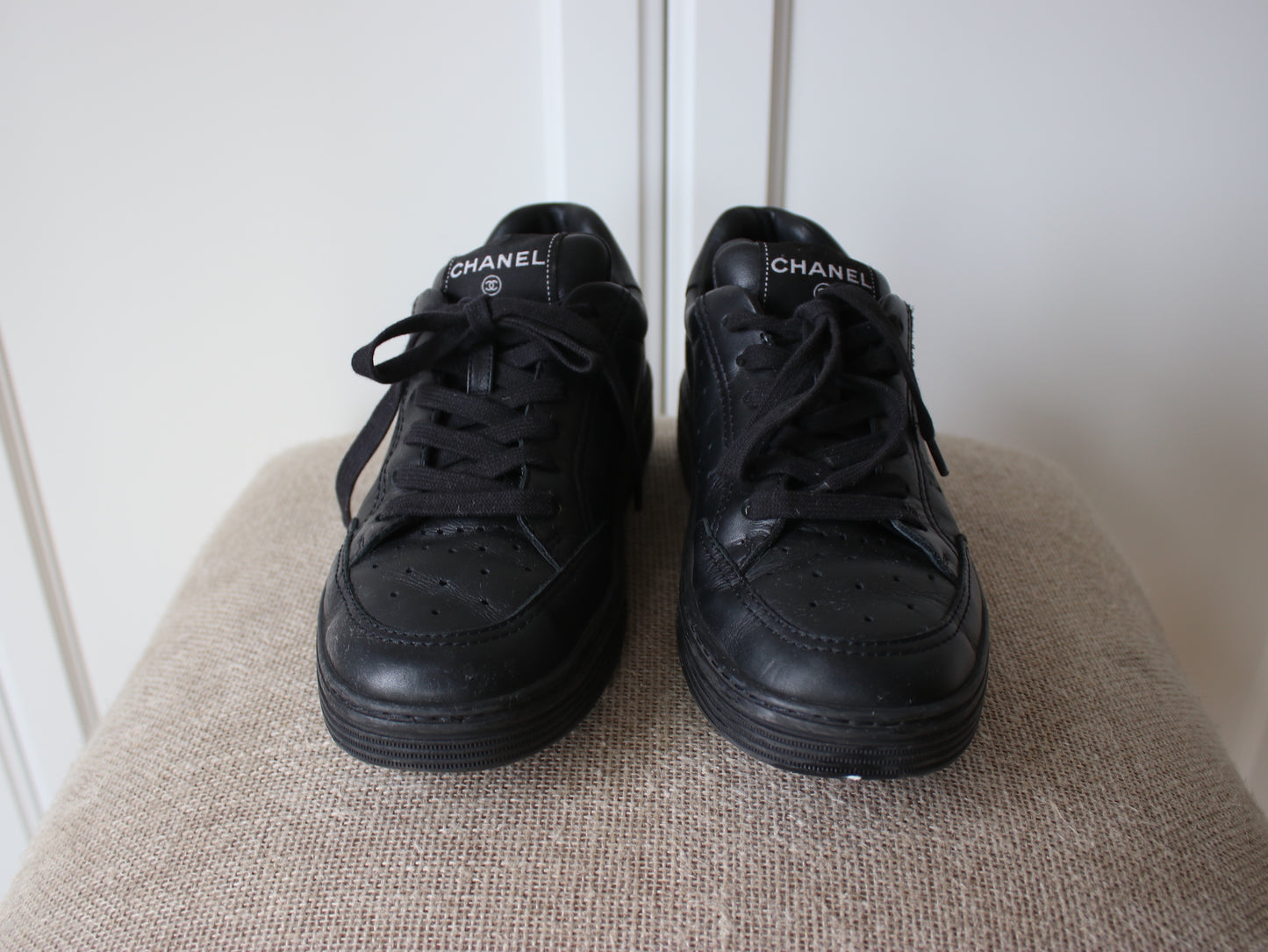 Chanel Black Sneakers women's, 38