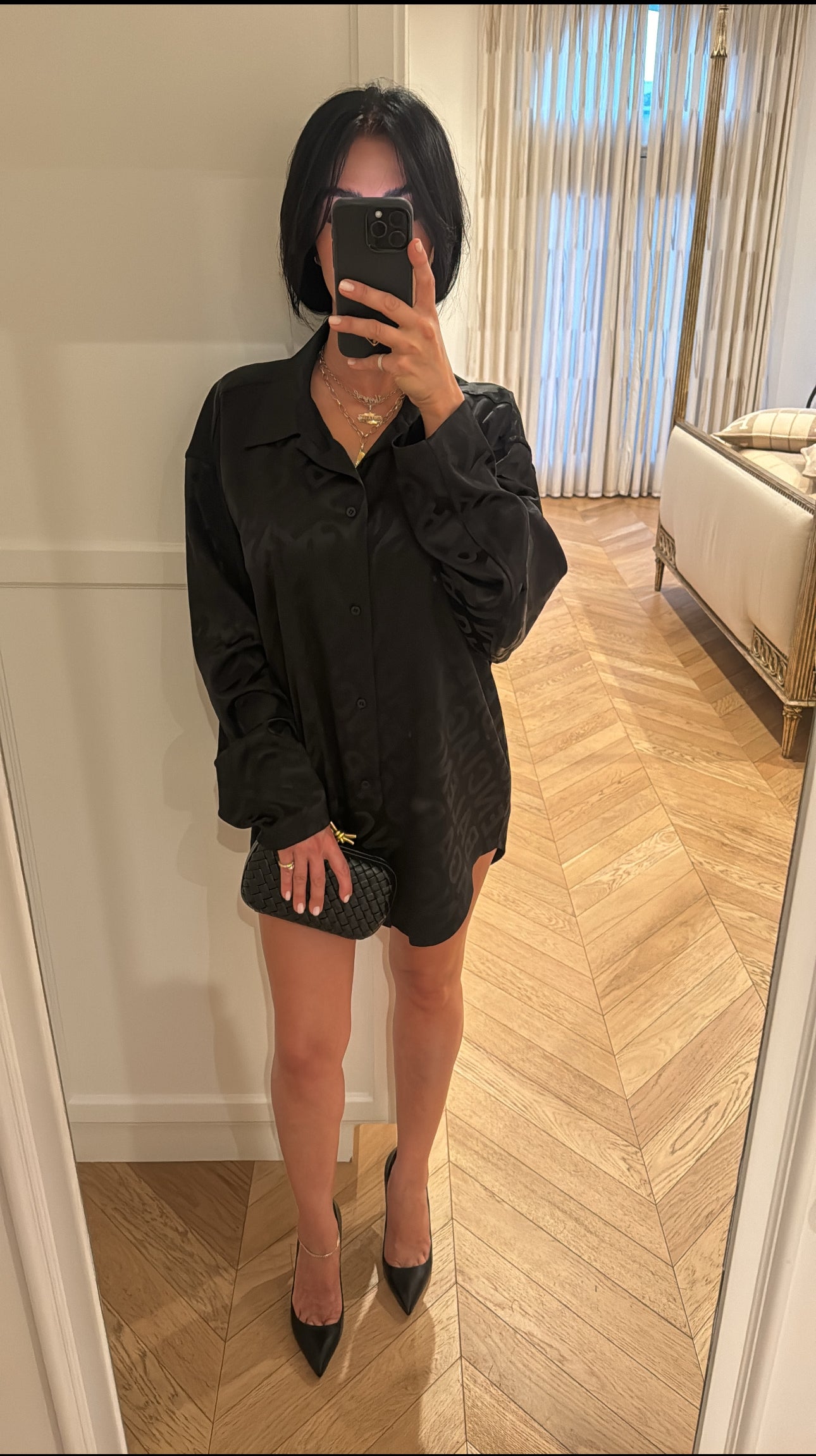 Balenciaga oversized shirt dress online