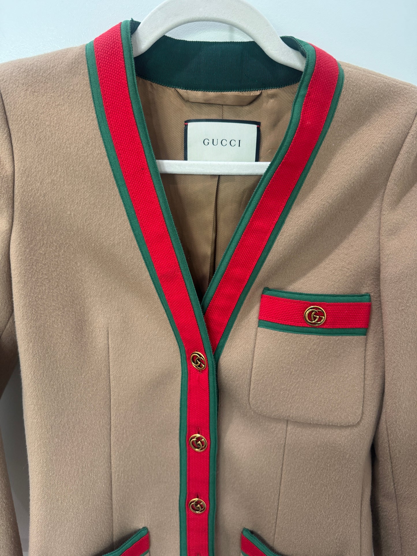 Gucci wool coat, 38