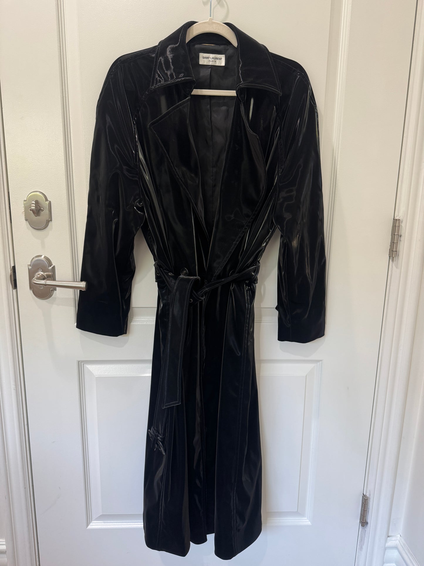 Saint Laurent belted trench, 36