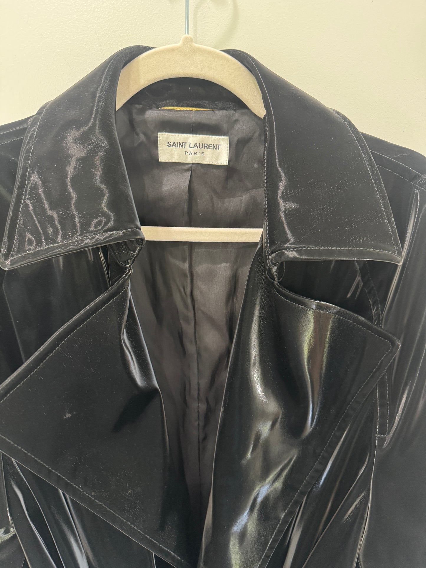 Saint Laurent belted trench, 36
