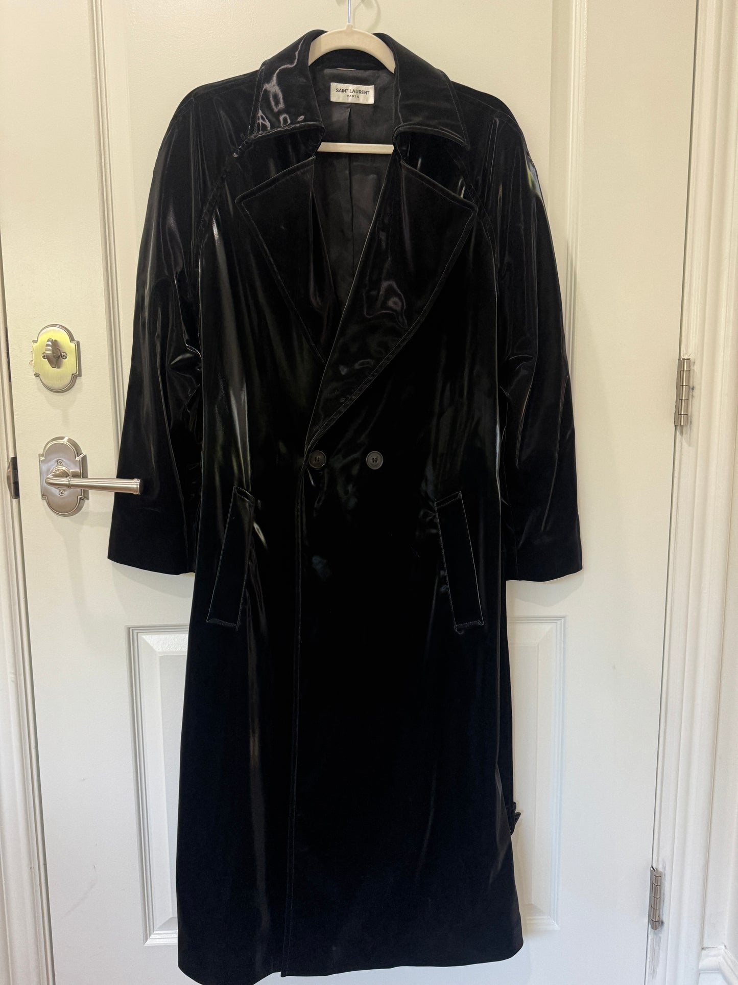 Saint Laurent belted trench, 36