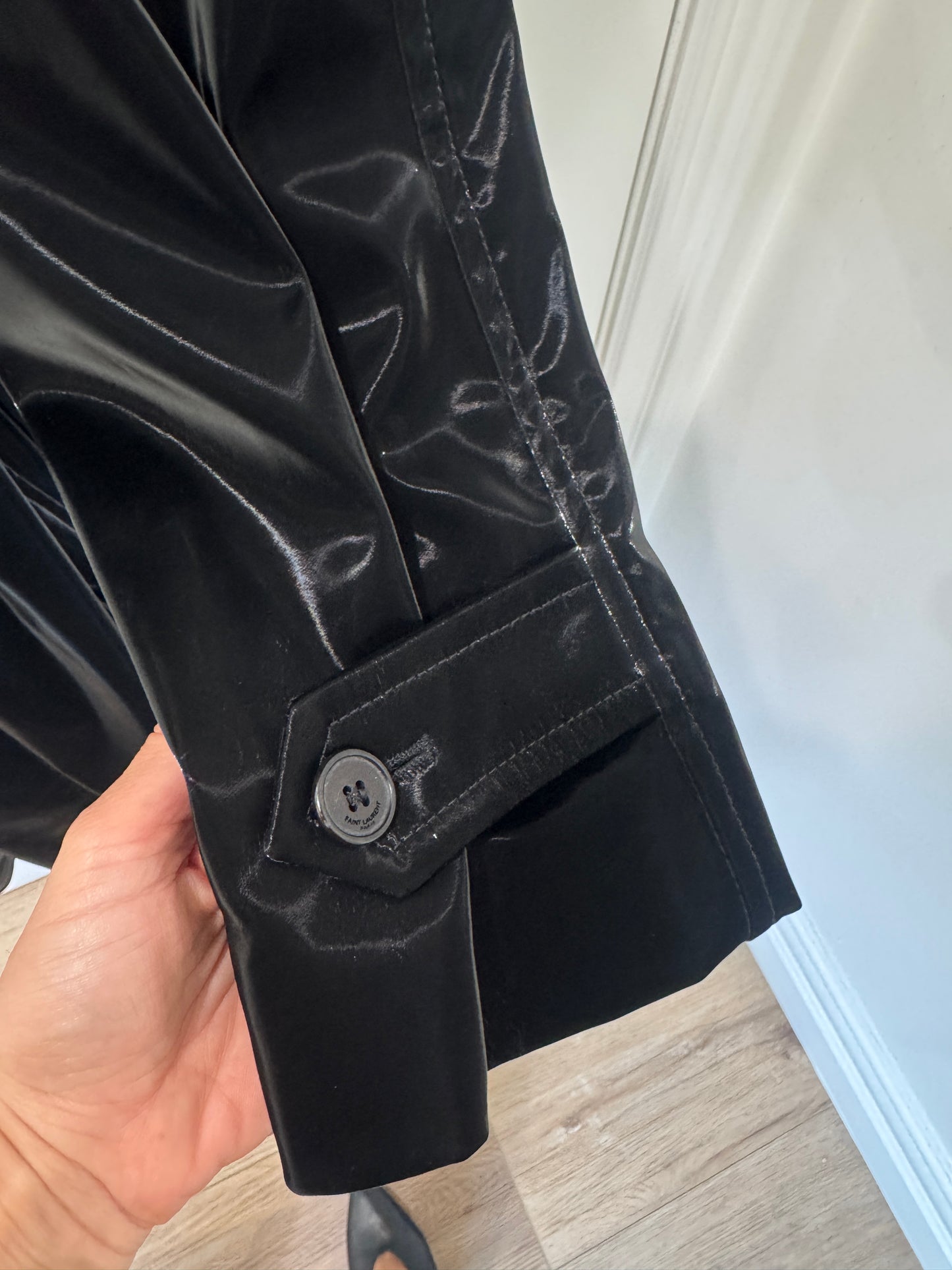 Saint Laurent belted trench, 36