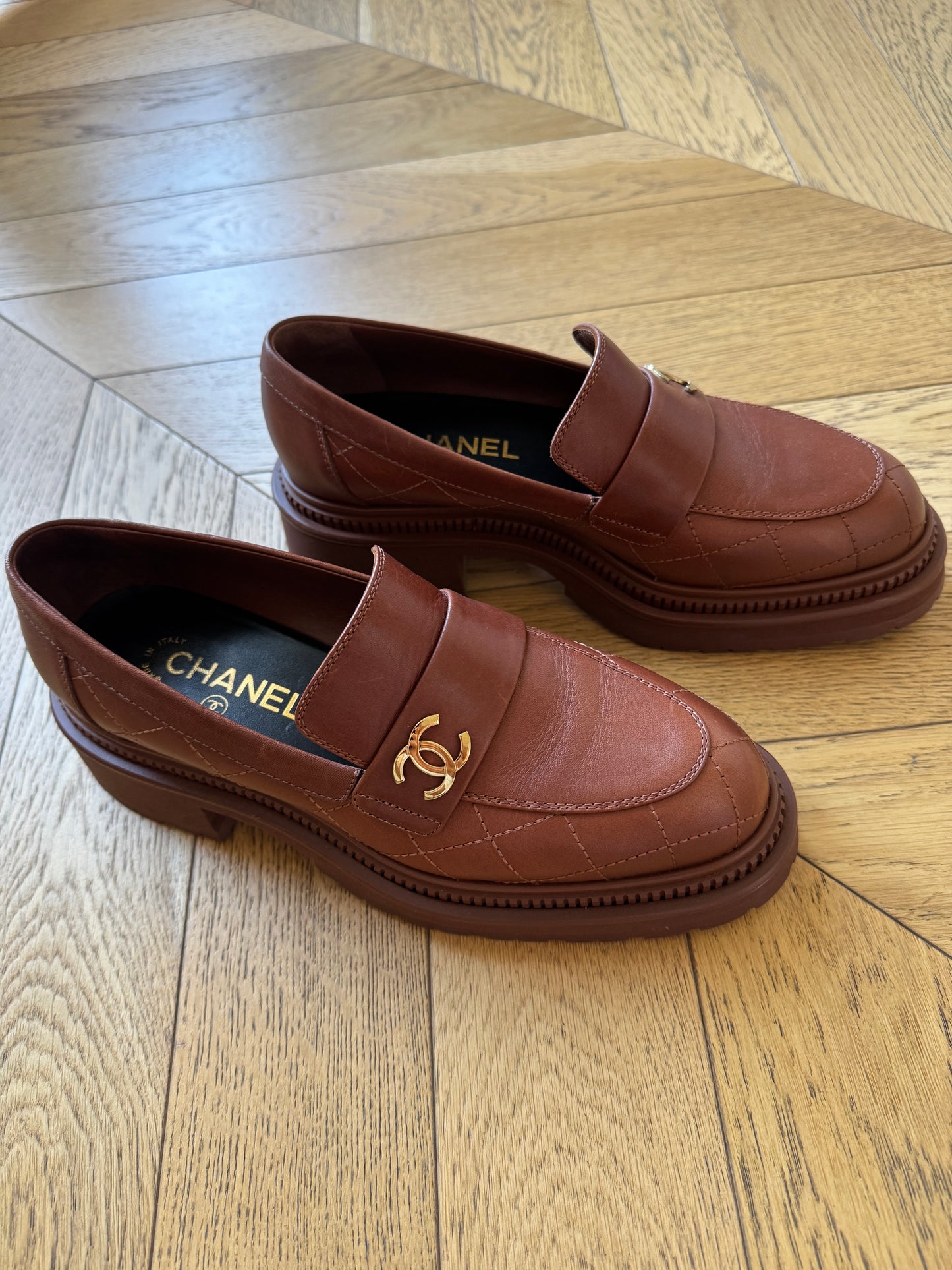 Chanel loafers 38.5