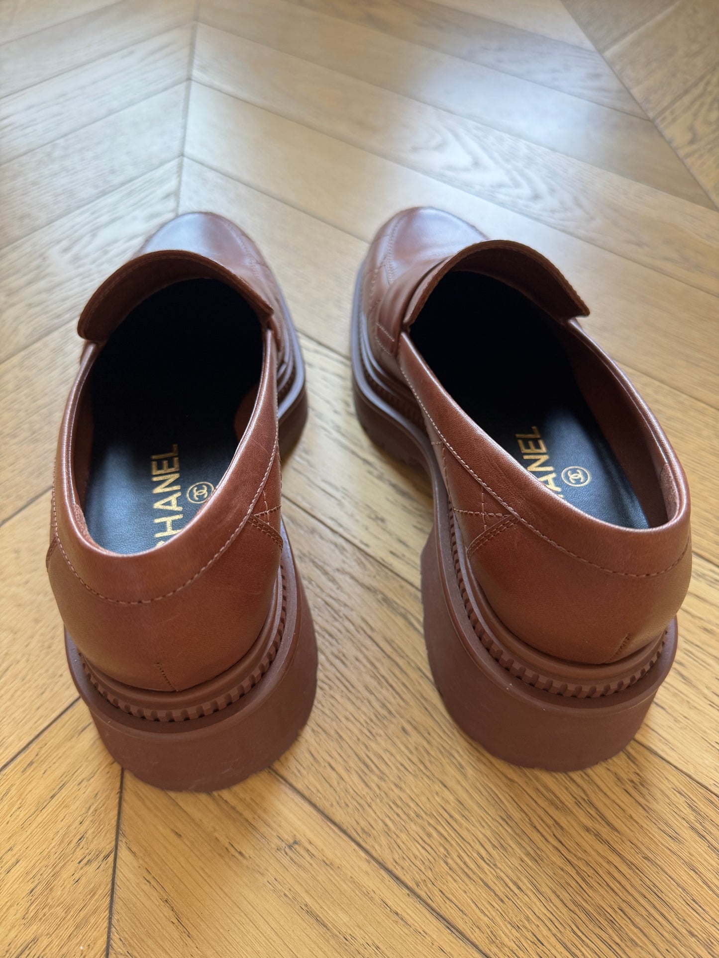 Chanel loafers 38.5