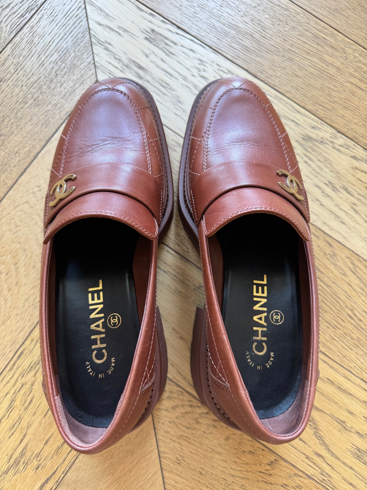 Chanel loafers 38.5