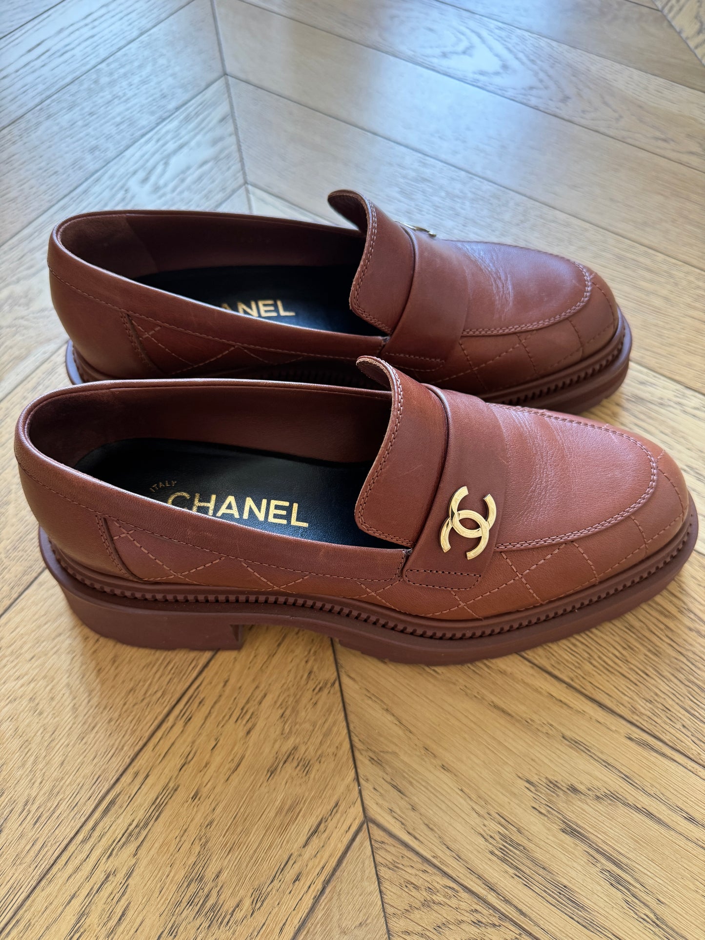Chanel loafers 38.5