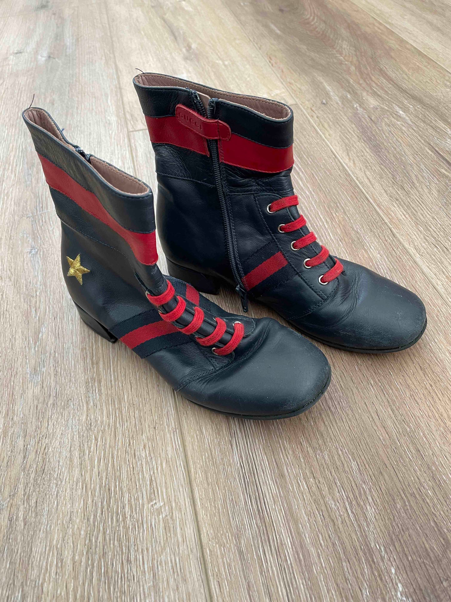 Girls Gucci Combat Boots size 33