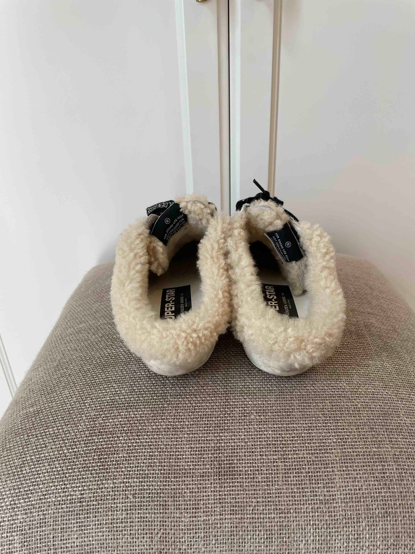 Golden Goose Shearling Slip-On Sneakers, 38