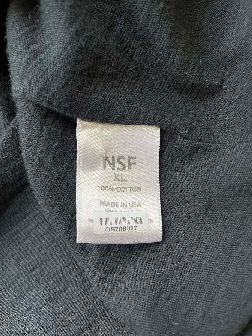 NSF Distressed Black Tee