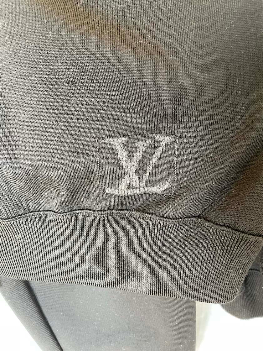 Louis Vuitton Men's Black Zip-Up Sweater