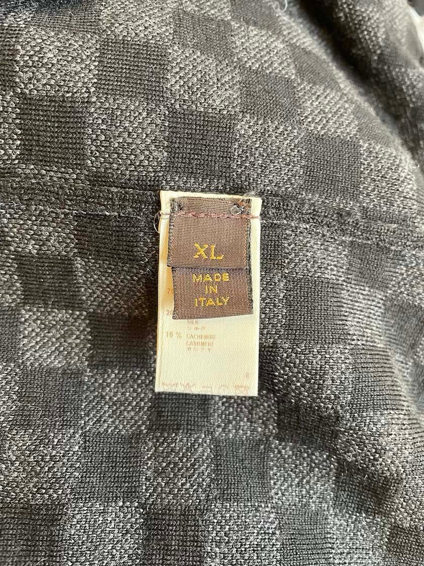 Louis Vuitton Men's Black Zip-Up Sweater