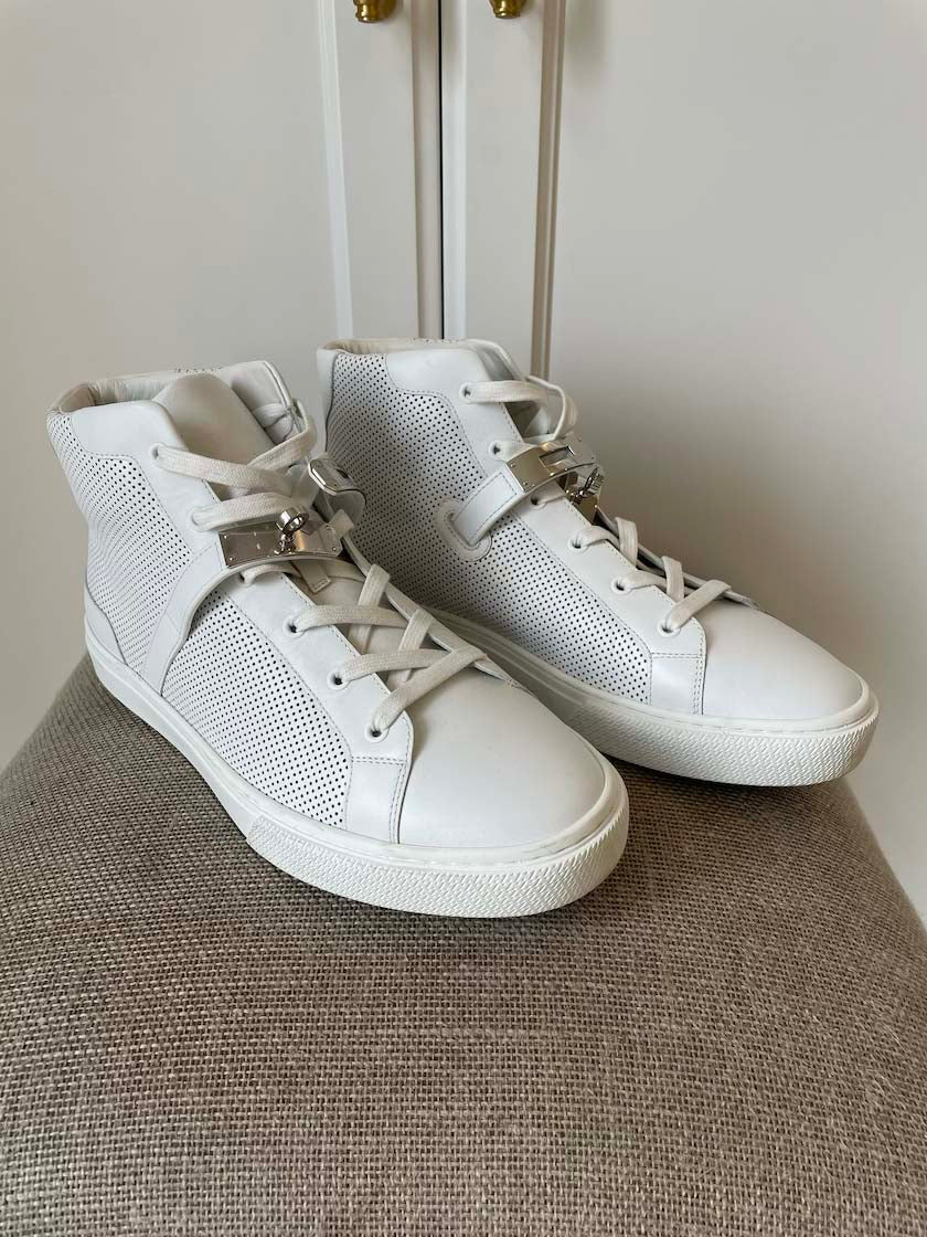 Hermes Men's High Top Sneakers, 43