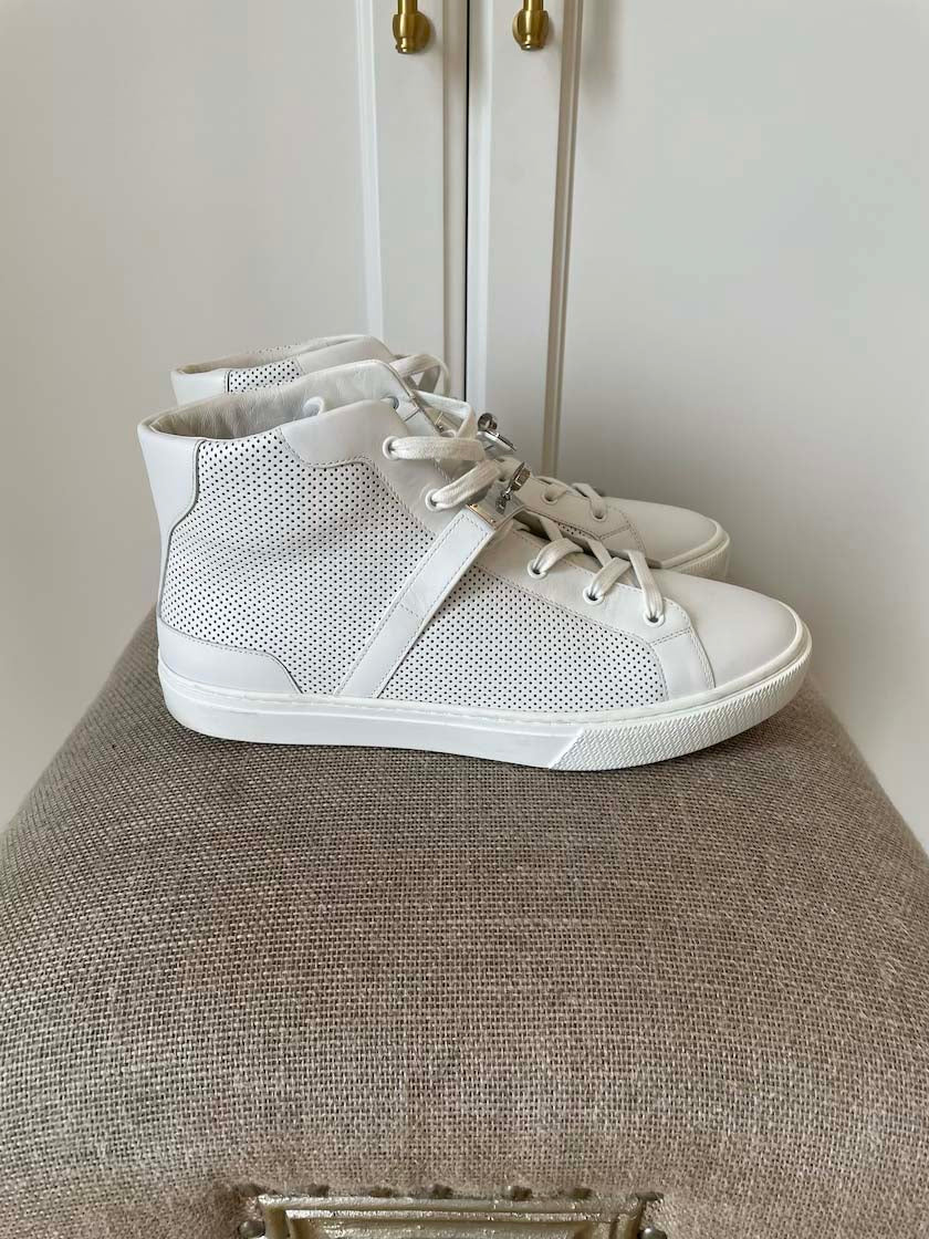 Hermes Men's High Top Sneakers, 43