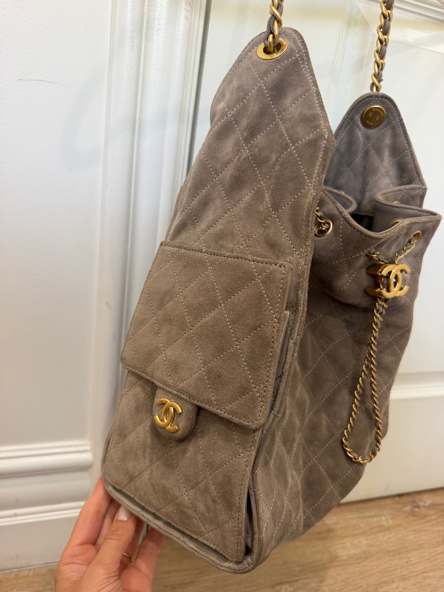 Chanel 25 large griege￼