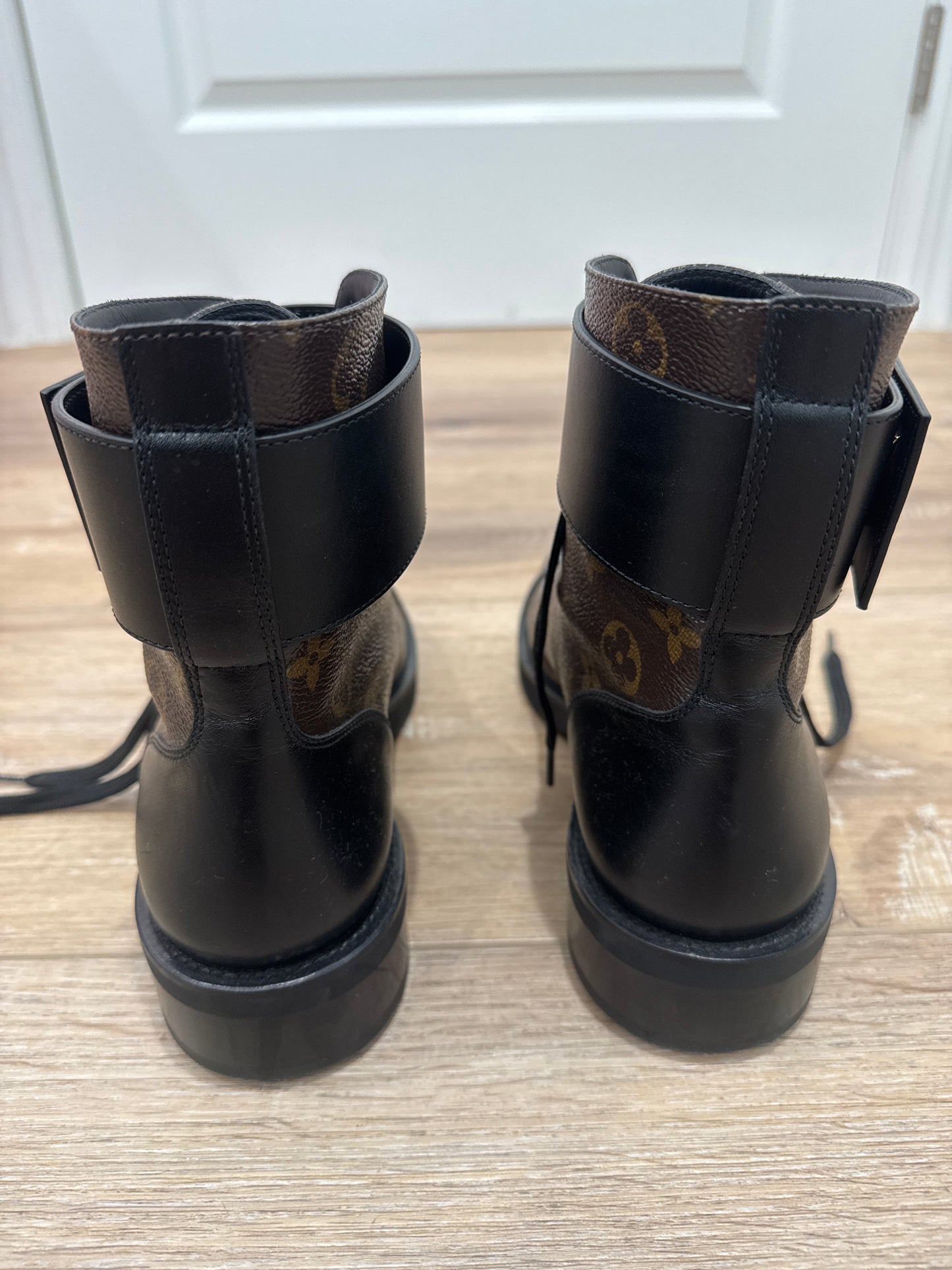 Louis Vuitton combat boots, 38.5