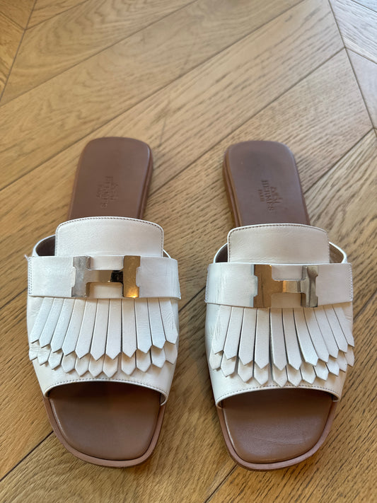 Hermes sandals 38 1/2