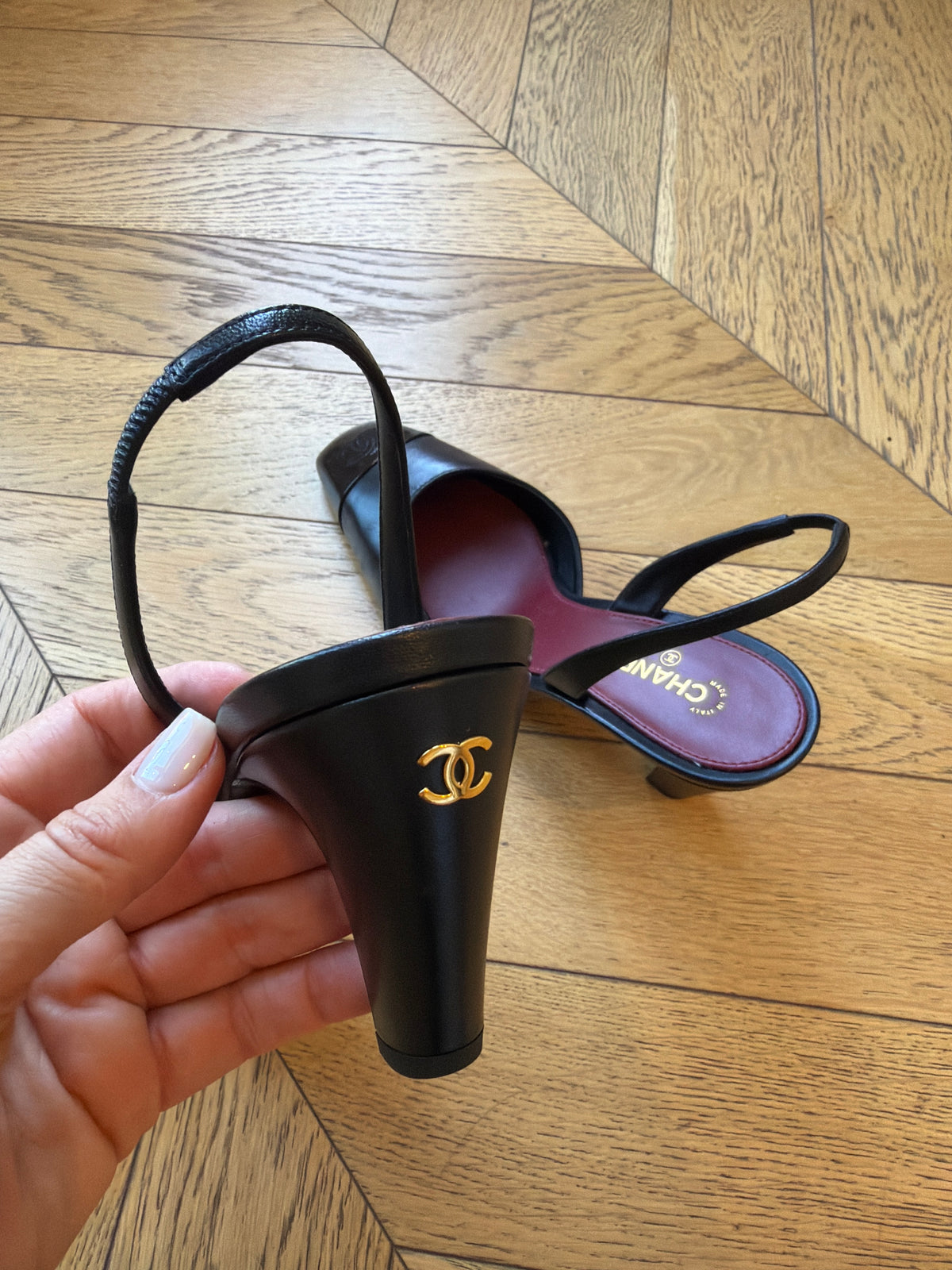 Chanel Sling back, 39