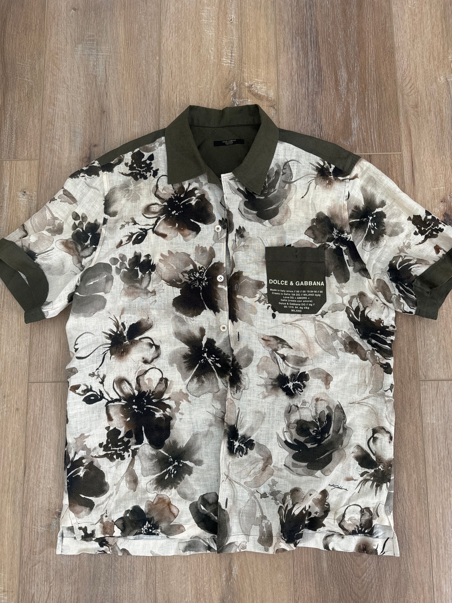 Dolce & Gabbana Linen Button Down, 40