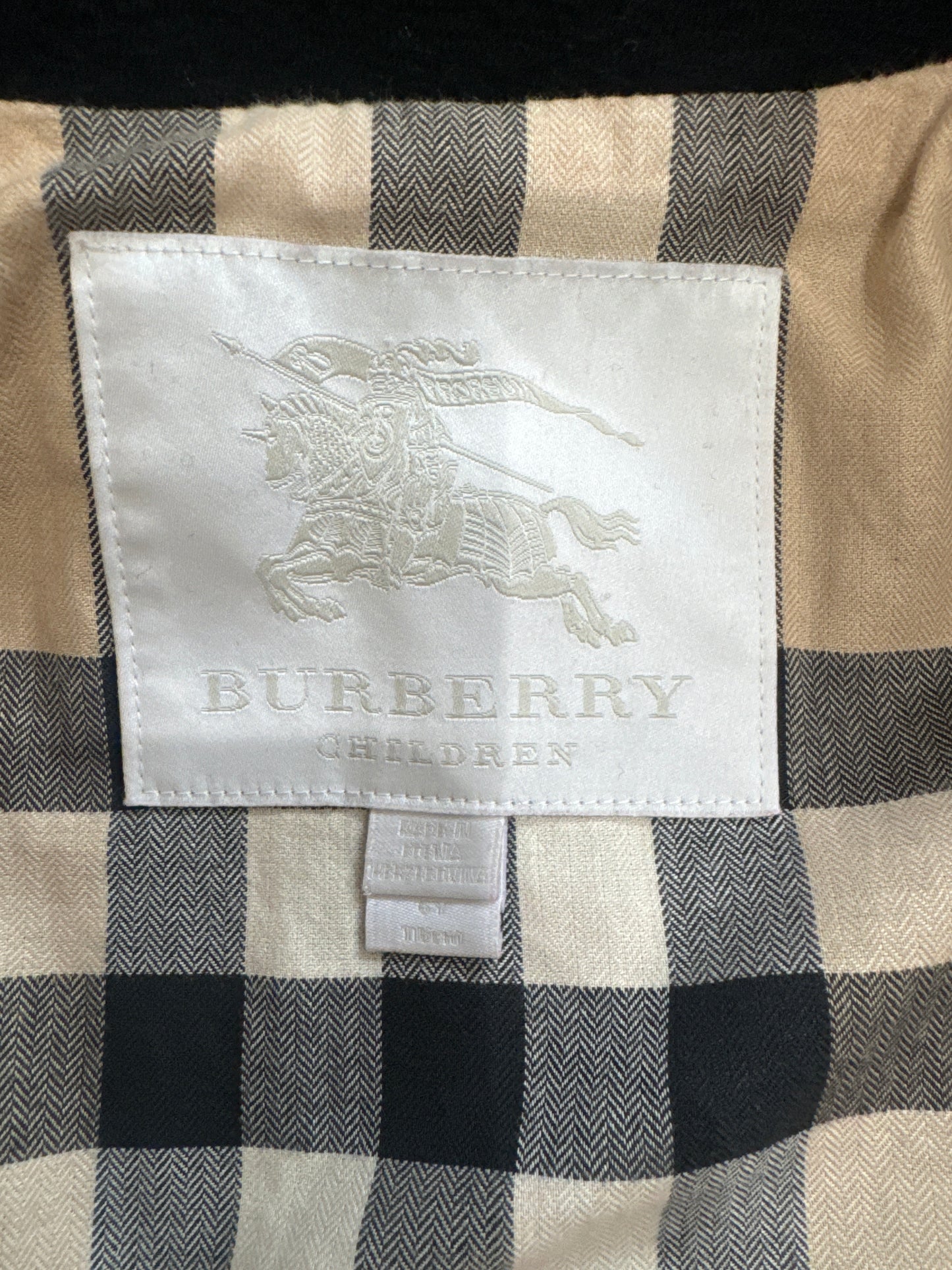 Kids Burberry Wool Coat size 6