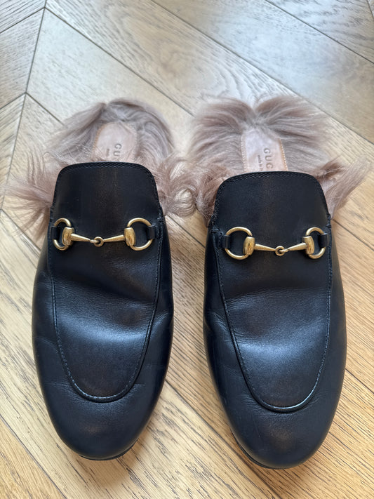 Gucci mules, 38.5