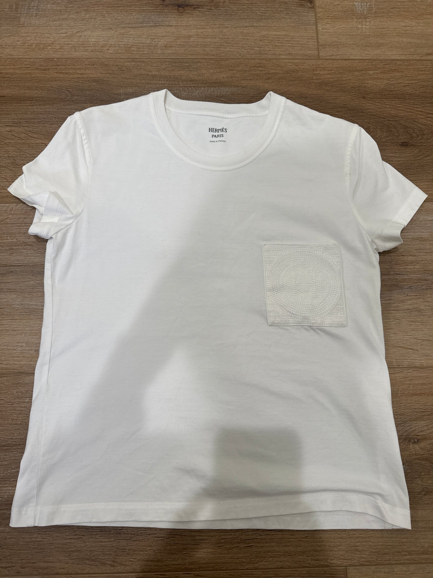 Hermes white T size 36