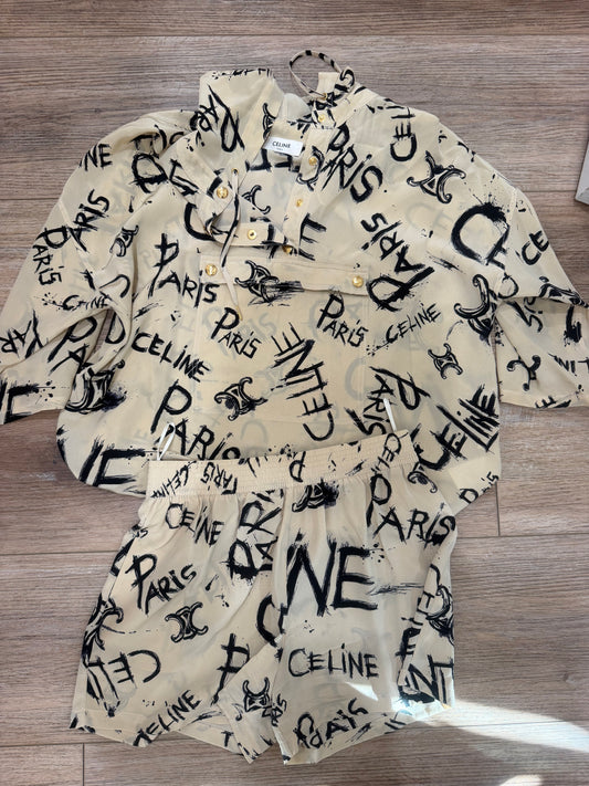 Celine Top & short set 34/36