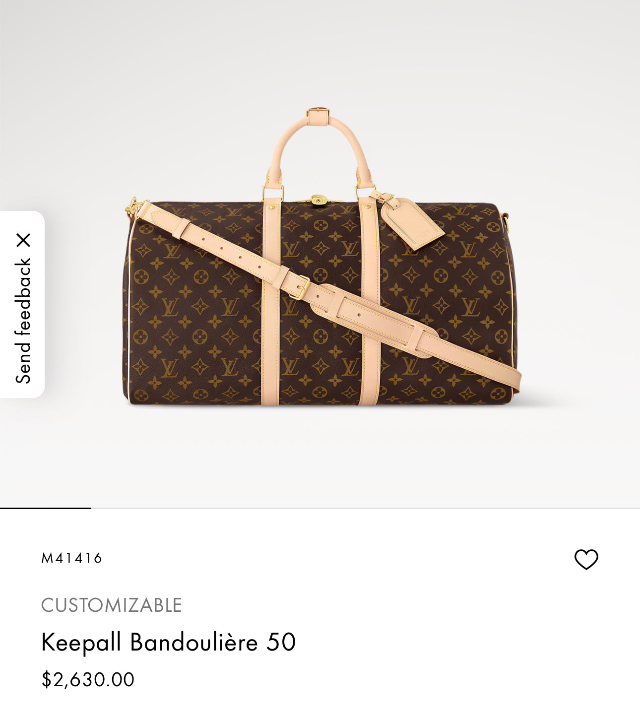 Louis Vuitton Keepall 50 duffel