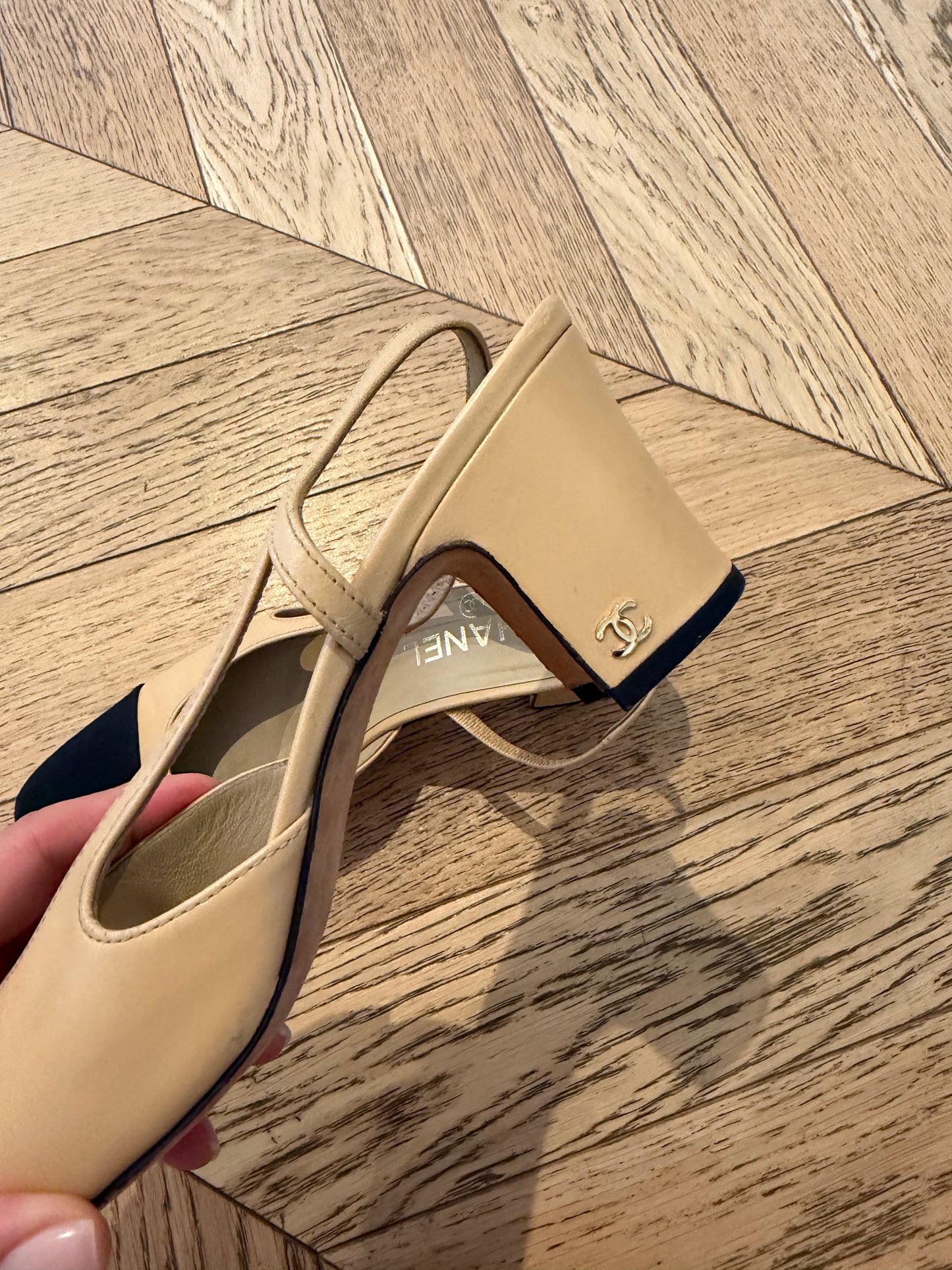 Chanel Sling backs, 38.5