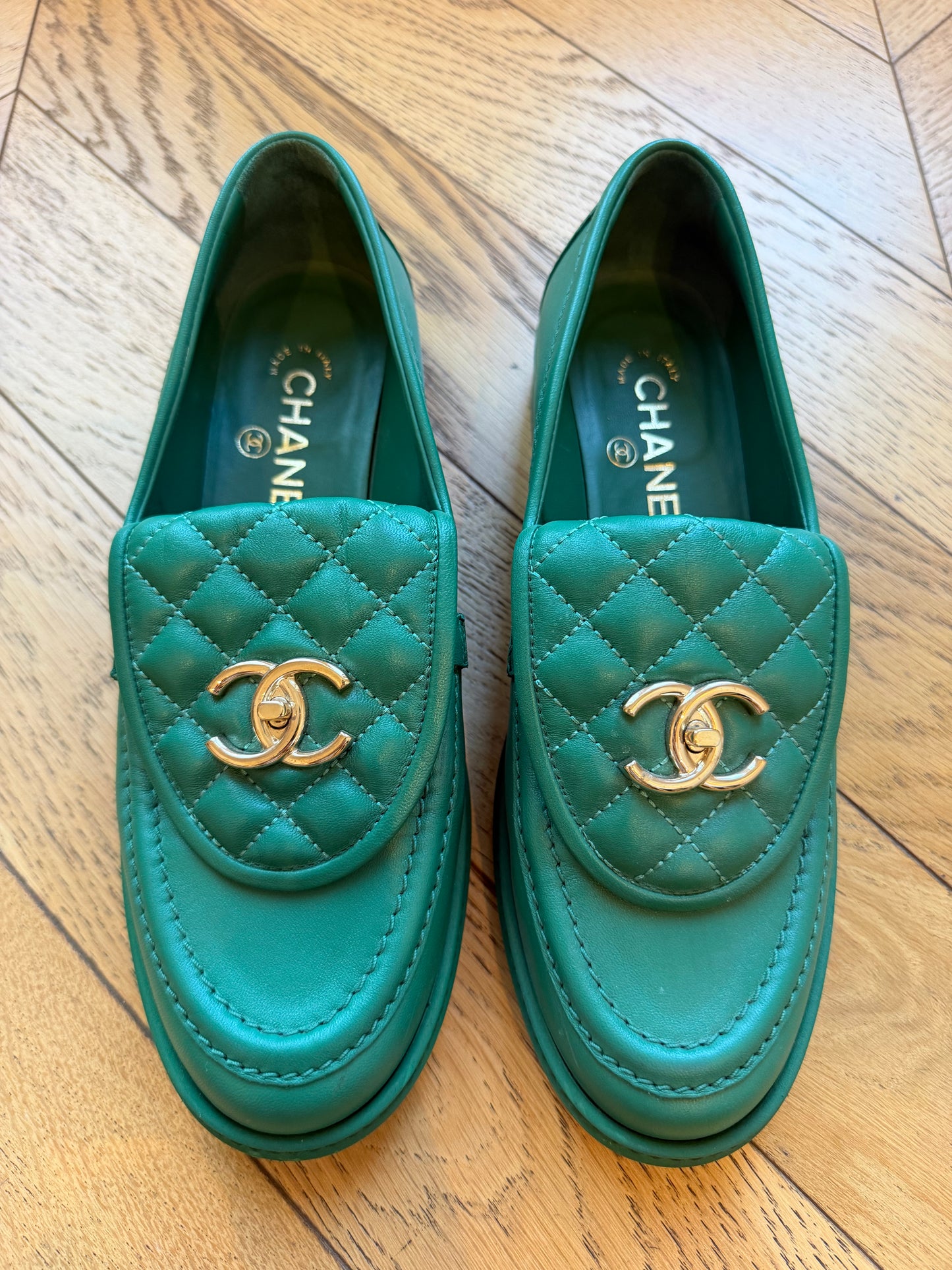 Chanel loafers 38.5