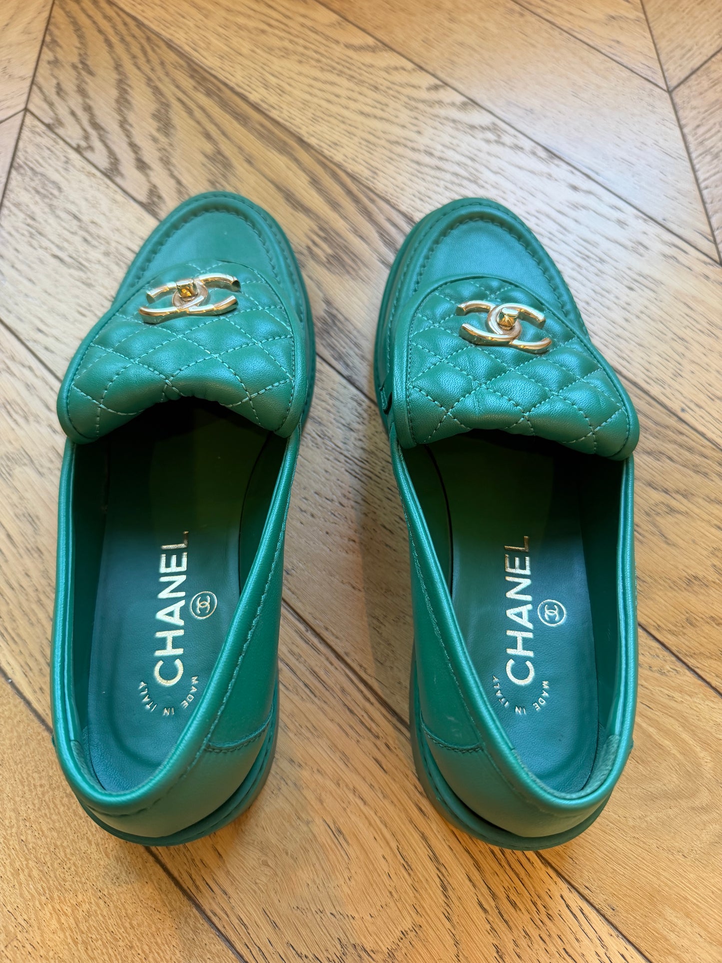 Chanel loafers 38.5