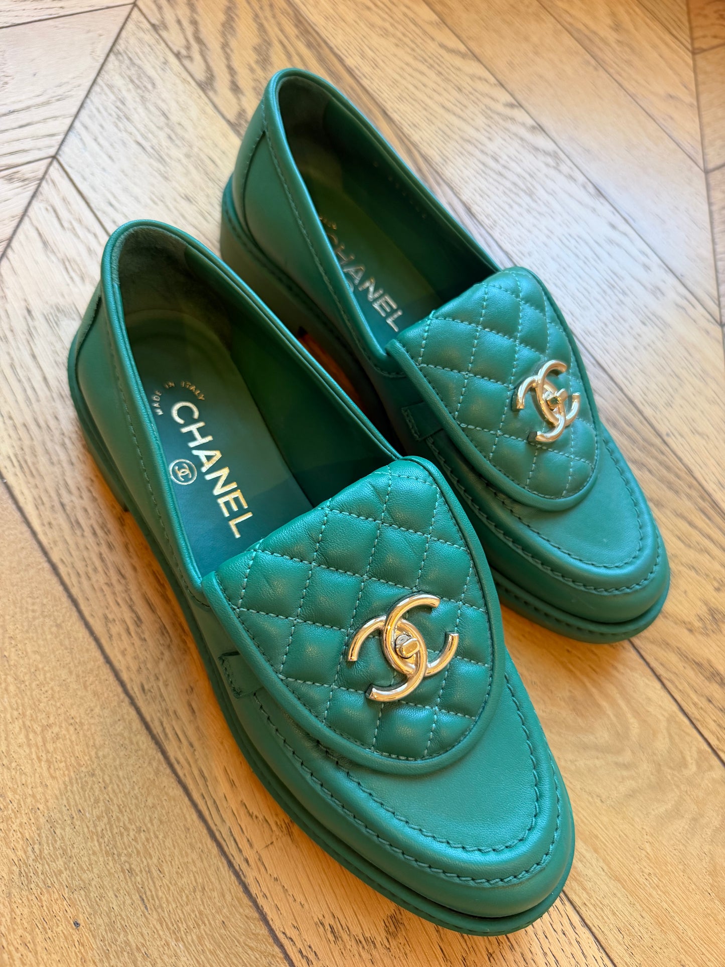 Chanel loafers 38.5