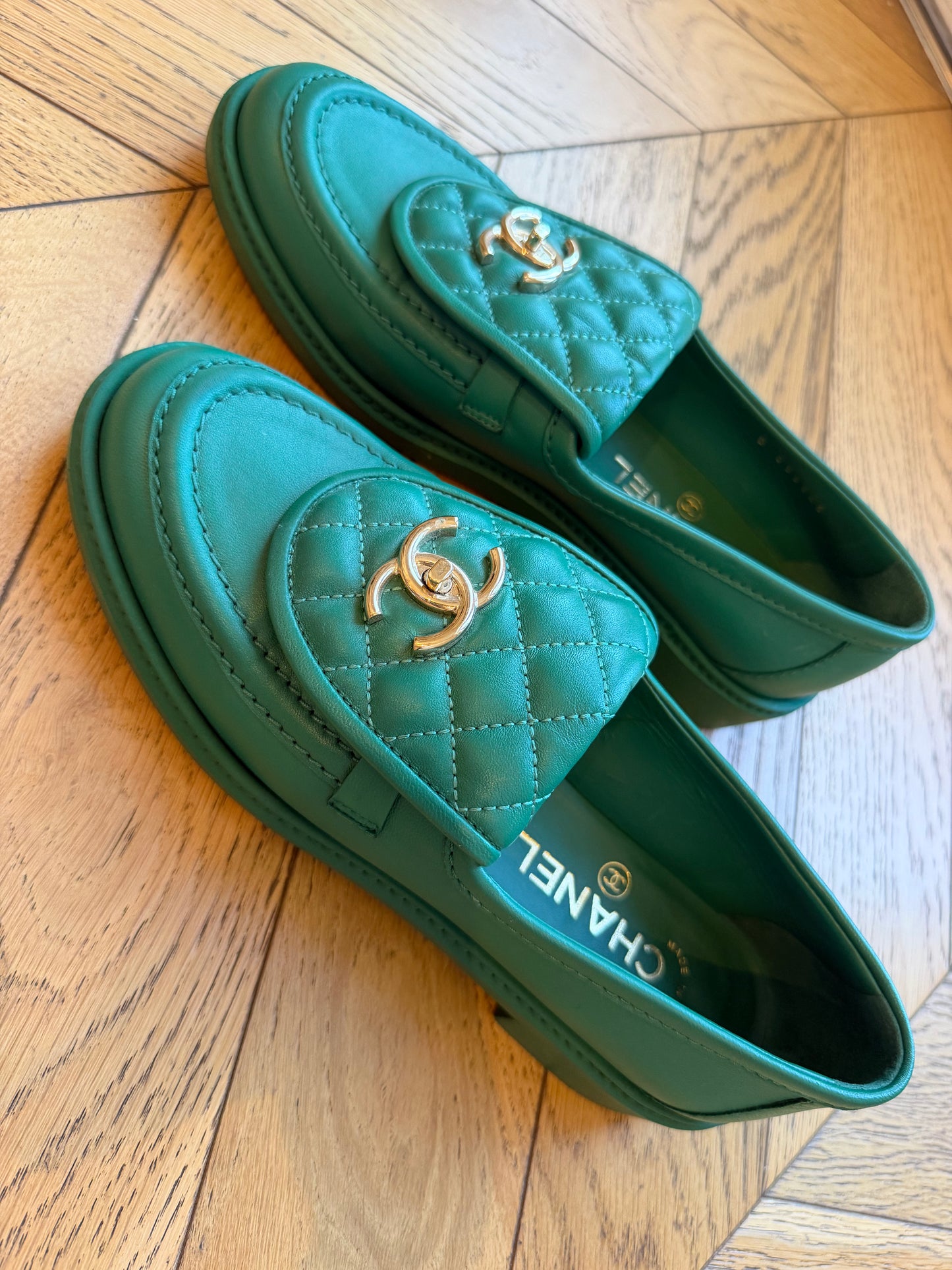 Chanel loafers 38.5