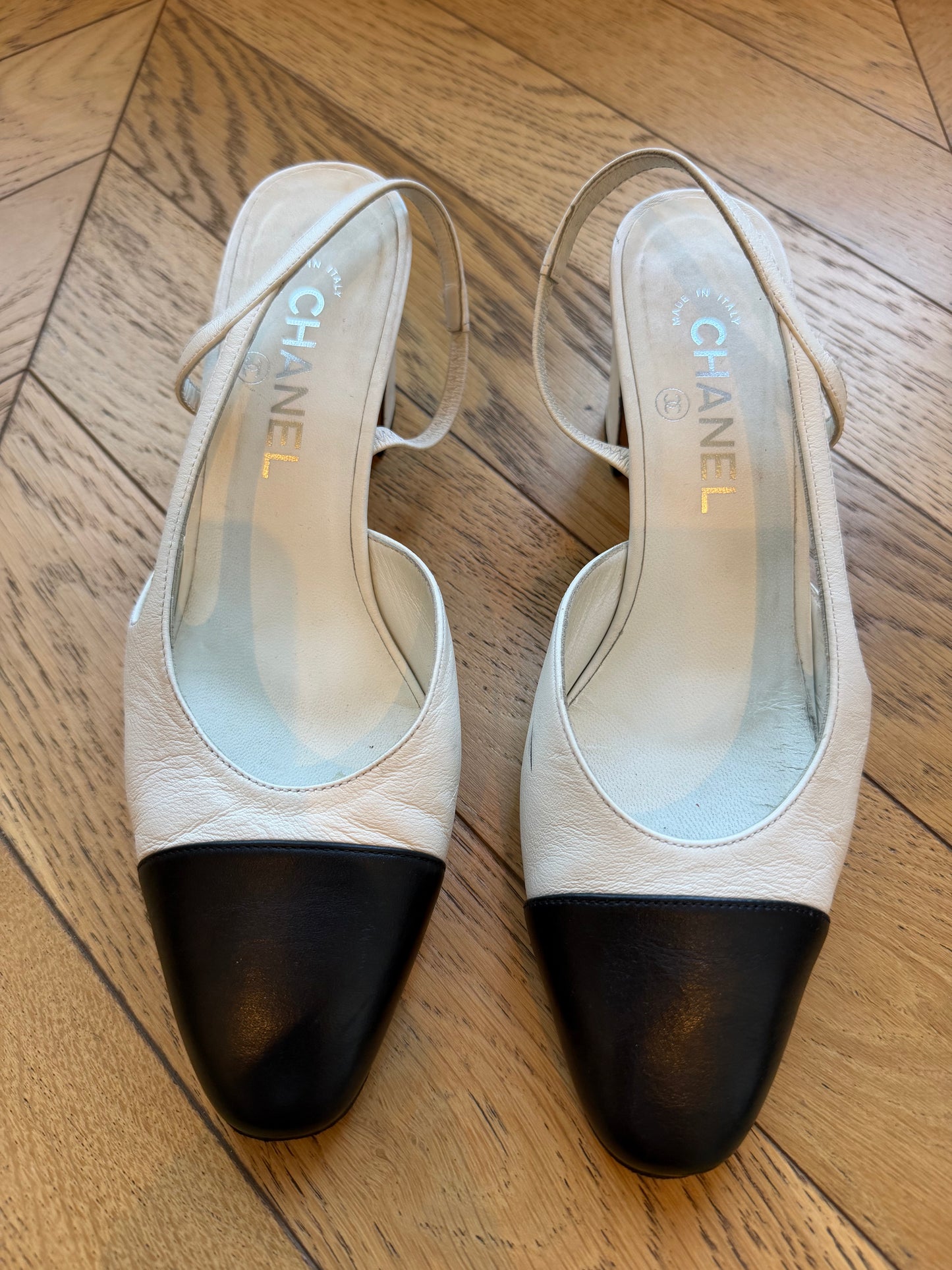 Chanel Sling back 38.5