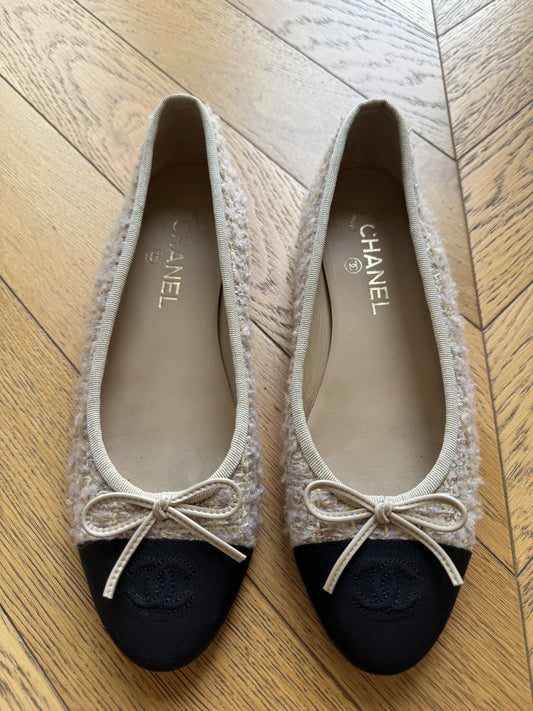 Chanel Tweed Ballet, 39.5￼