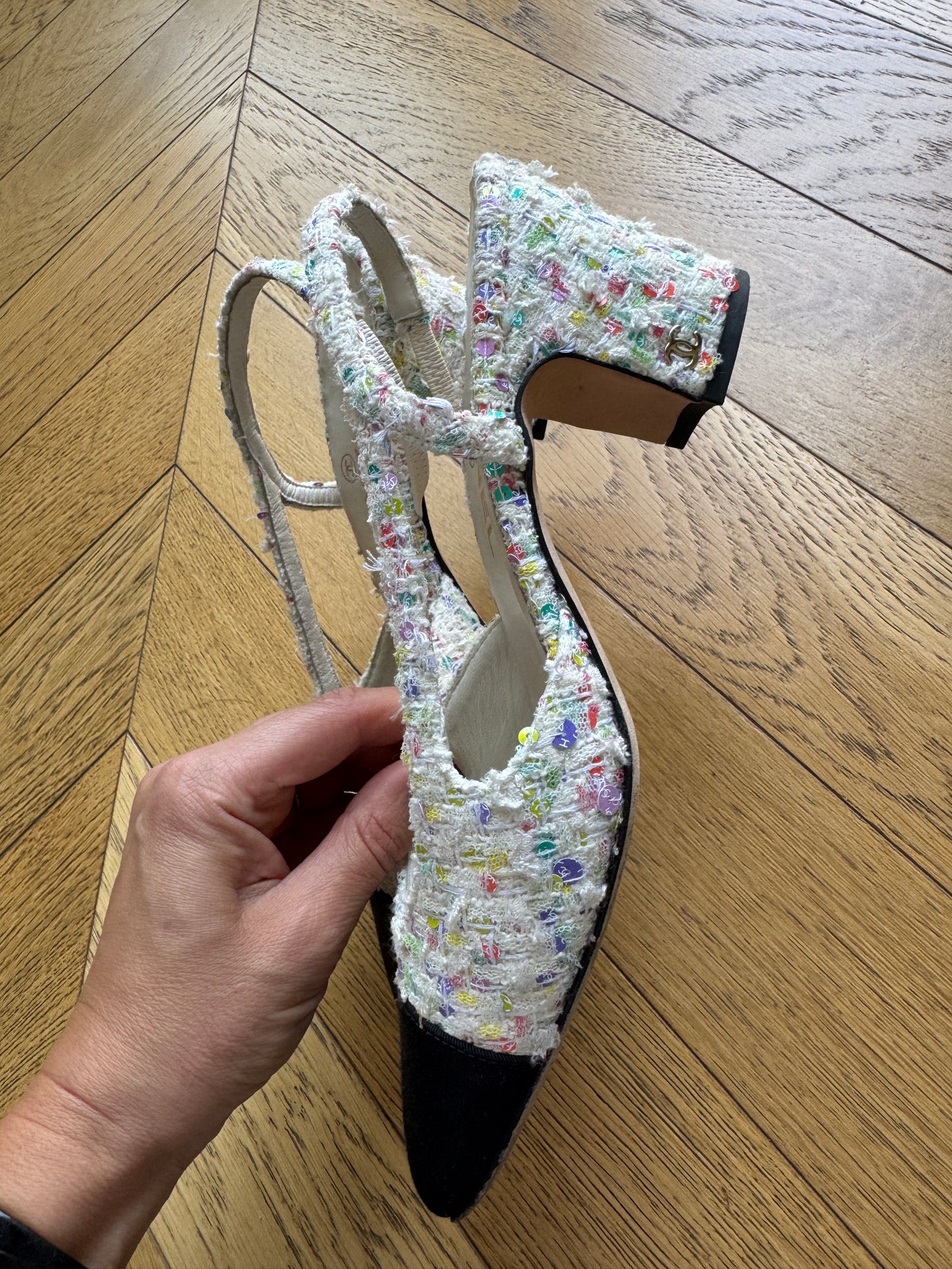 Chanel slingback, 38 1/2
