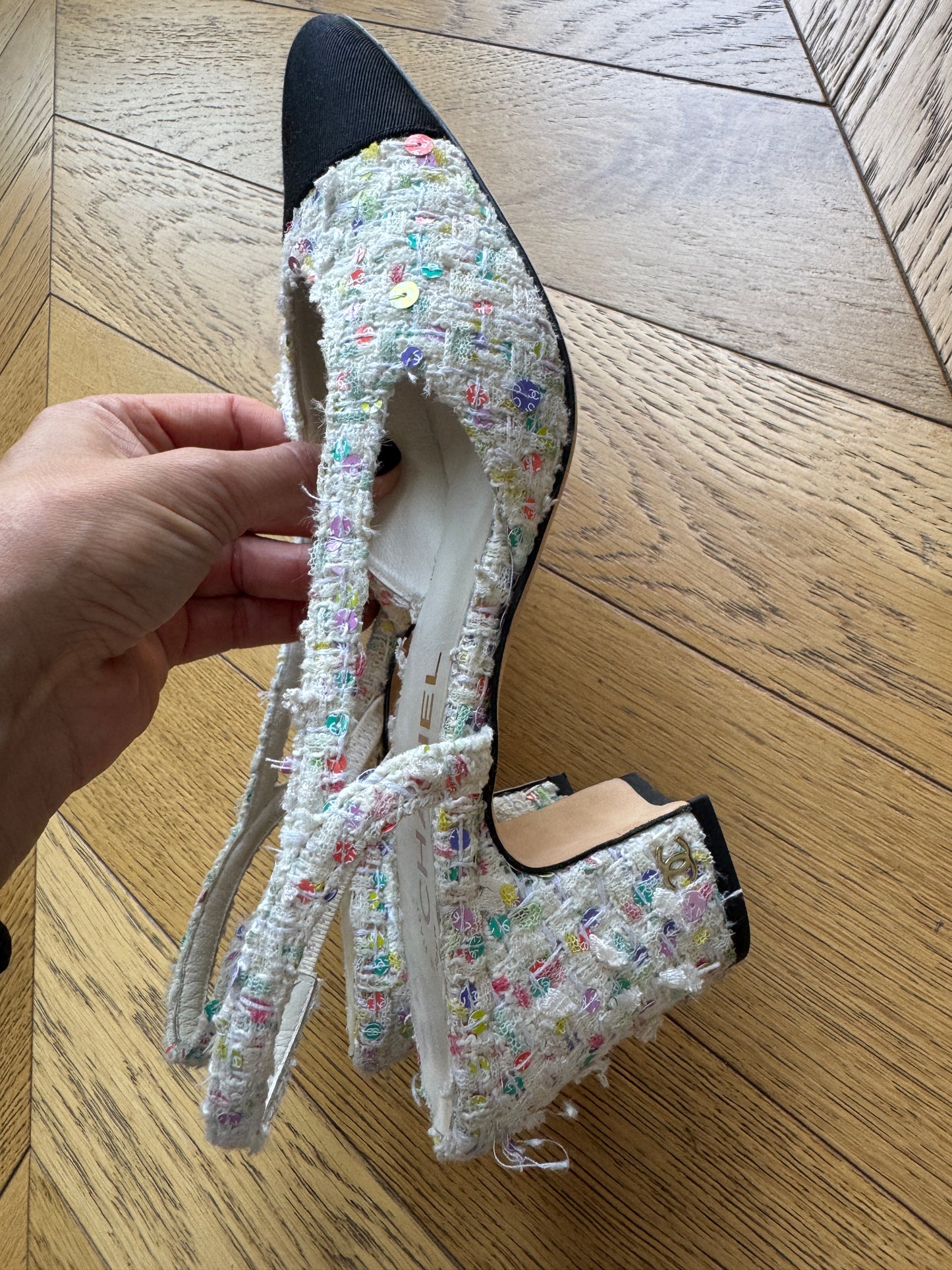 Chanel slingback, 38 1/2