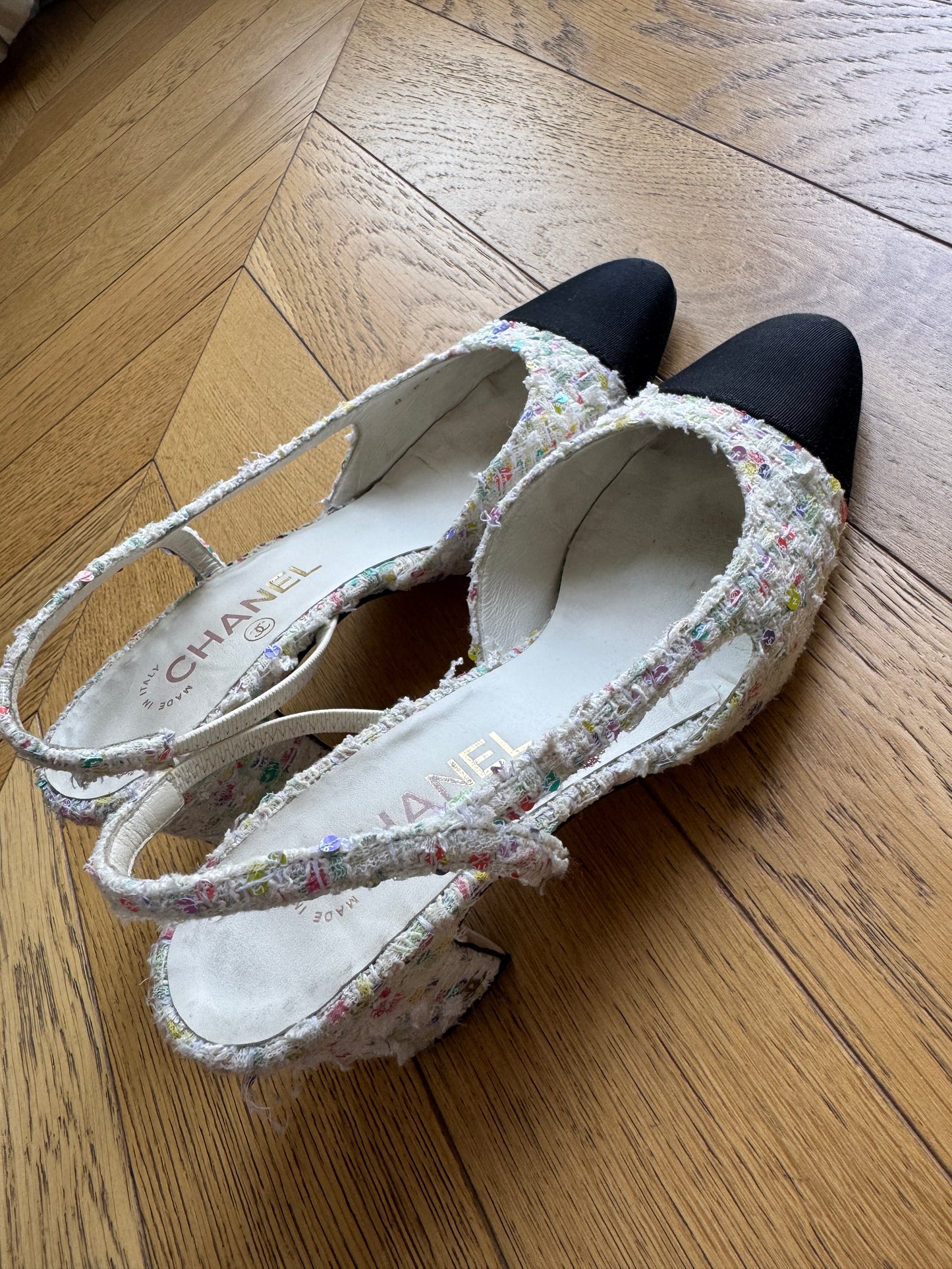 Chanel slingback, 38 1/2