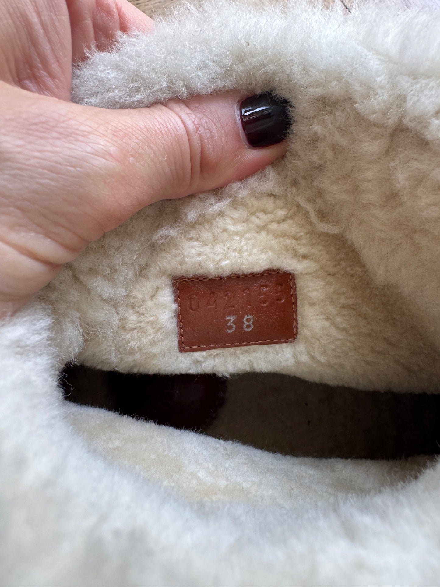 Chloe Jessie Shearling Boots, 38