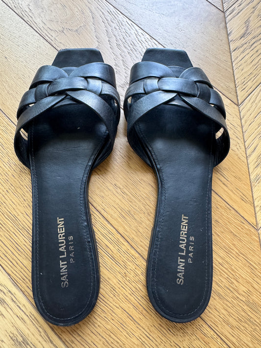 Saint Laurent tribute sandal, 39