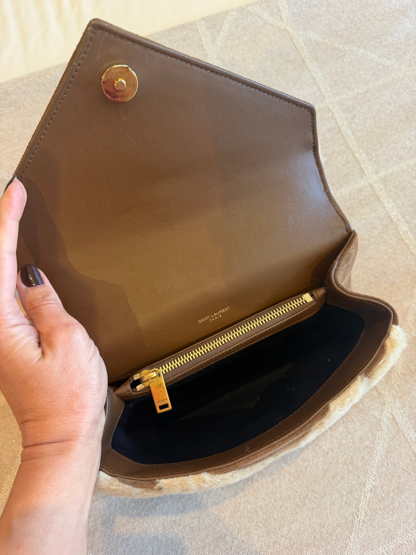 Saint Laurent Shearling Medium