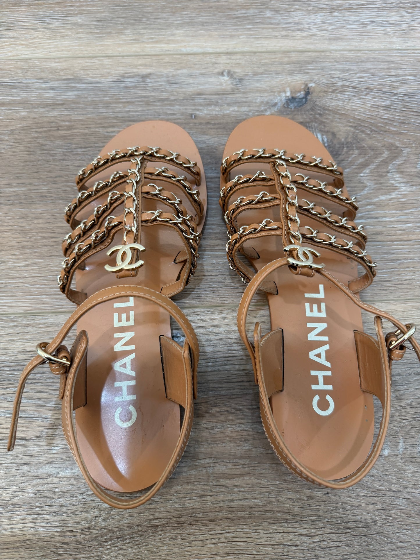 Chanel sandals, 38.5